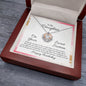 Crown Pendant Necklace: To My Daughter Happy Birthday