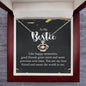 Crown Pendant Necklace: To My Bestie