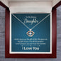 Crown Pendant Necklace:To My Bonus Daughter