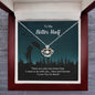 Crown Pendant Necklace: To My Better Half