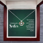 Crown Pendant Necklace:To My Beautiful Sister