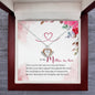 Baby Feet Heart Necklace:To My Mother In Law