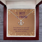 Crown Pendant Necklace:To My Best Friend True Friend Are Never Far