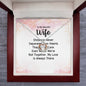 Crown Pendant Necklace: To My Beautiful Wife