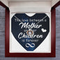 Crown Pendant Necklace: Mother and Children Forever