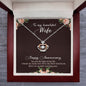 Crown Pendant Necklace: Happy Anniversary To My Beautiful Wife