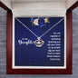Crown Pendant Necklace: To My Daughter Dream Big