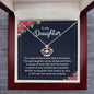 Crown Pendant Necklace: To My Daughter A Special Bond