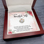 Crown Pendant Necklace: To My Beautiful Wife Just Like Wine