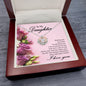 Crown Pendant Necklace:To My Daughter Fly Far