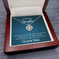 Crown Pendant Necklace:To My Bonus Daughter