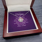 Crown Pendant Necklace: To My Daughter