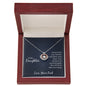 Crown Pendant Necklace:To My Daughter Love Your Dad