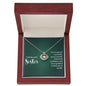 Crown Pendant Necklace:To My Beautiful Sister