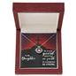 Crown Pendant Necklace: To My Daughter Stand Firm In Faith