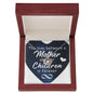 Crown Pendant Necklace: Mother and Children Forever