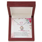 Baby Feet Heart Necklace:To My Mother In Law