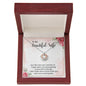 Crown Pendant Necklace: To My Beautiful Wife Just Like Wine