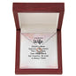 Crown Pendant Necklace: To My Beautiful Wife