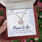 Baby Feet Heart Necklace: Just To Day Mom To Be