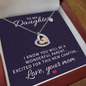 Baby Feet Heart Necklace:To My Daughter Love Your Mom