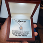 Baby Feet Heart Necklace:Mom To Be Love Your Husband