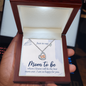 Baby Feet Heart Necklace: Just To Day Mom To Be