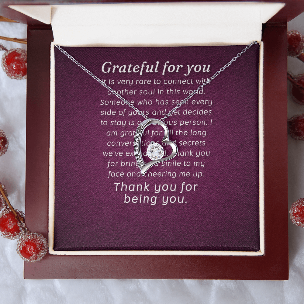 Forever Love Necklace: Grateful for you