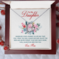 Forever Love Necklace: To My Daughter Love Mom