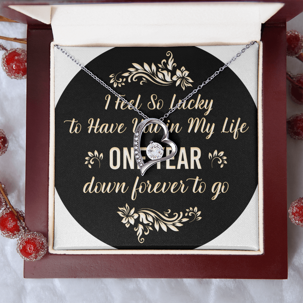 Forever Love Necklace : I Feel So Lucky 1 Year