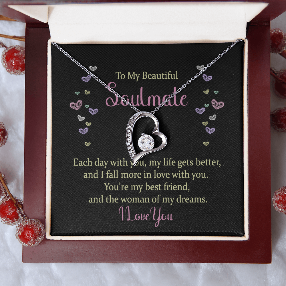 Forever Love Necklace: To My Beautiful Soulmate I Love You