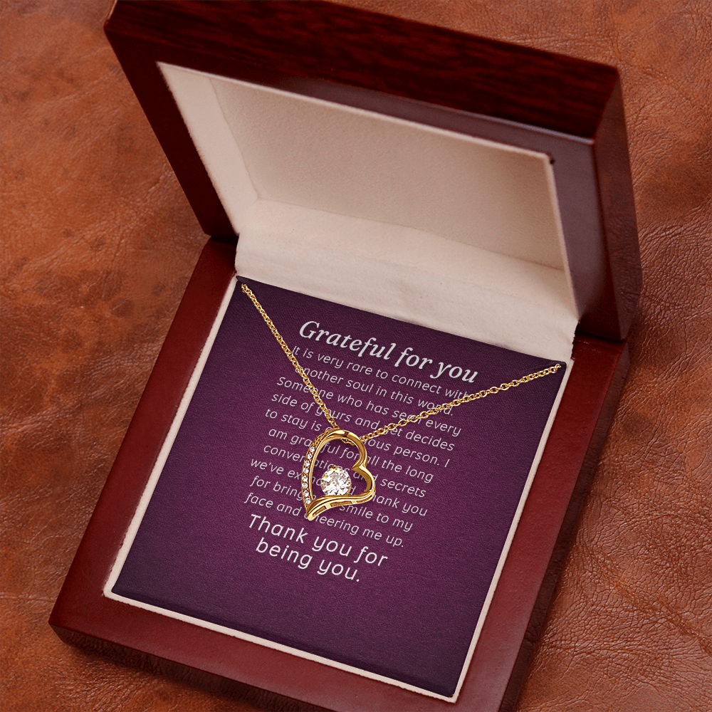 Forever Love Necklace: Grateful for you