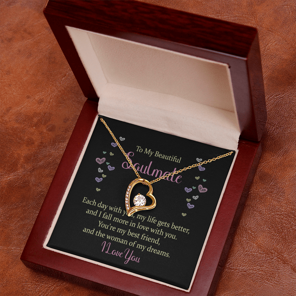 Forever Love Necklace: To My Beautiful Soulmate I Love You