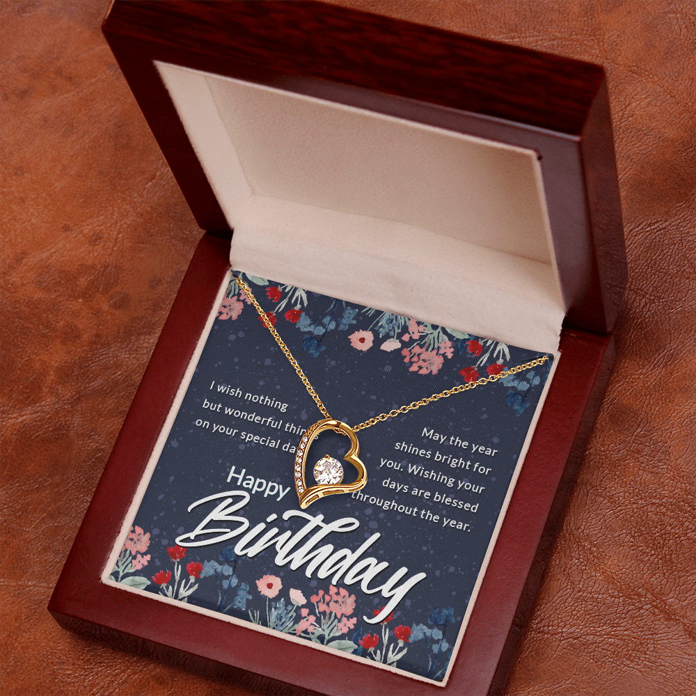 Forever Love Necklace: Happy  Birthday