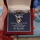 Forever Love Necklace:To My Amazing Sister Distance Never Separates