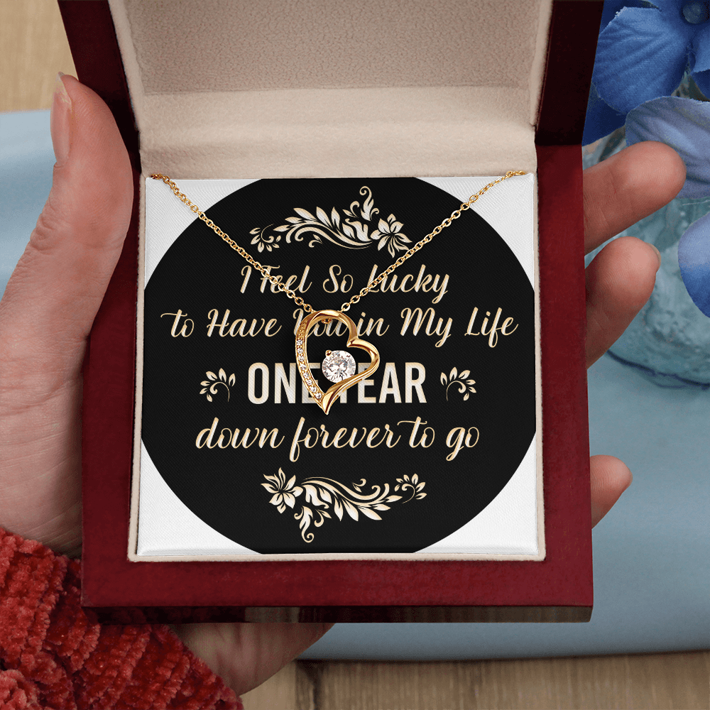 Forever Love Necklace : I Feel So Lucky 1 Year