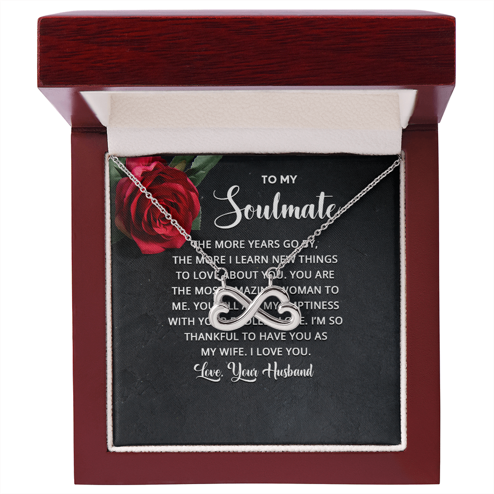 Endless Love Necklace:To Soul Mate Love Your Husband
