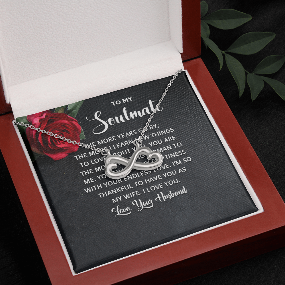 Endless Love Necklace:To Soul Mate Love Your Husband