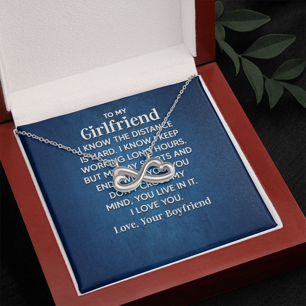 Endless Love Necklace:To My Girlfriend ,I Know The Distance