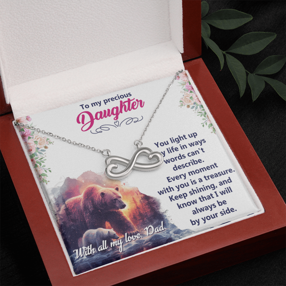 Endless Love Necklace: Daughter - To My Precious Daughter