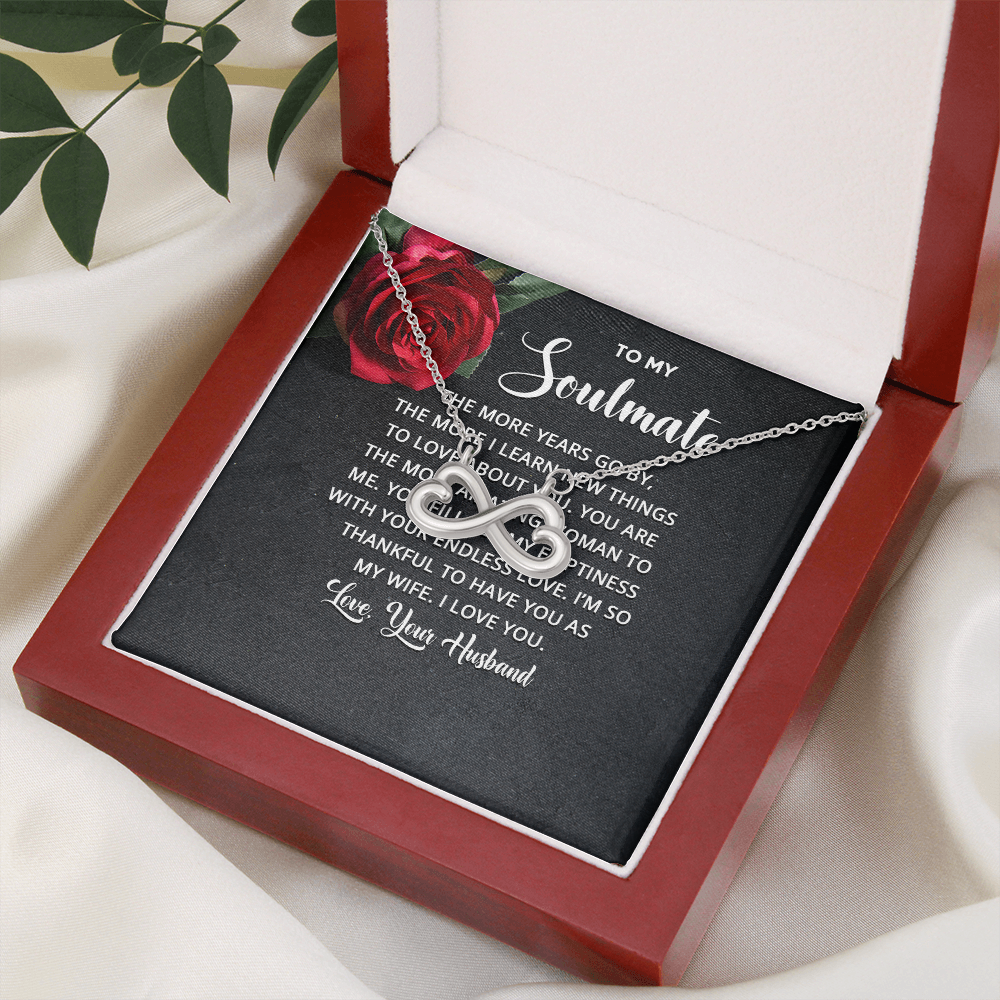 Endless Love Necklace:To Soul Mate Love Your Husband