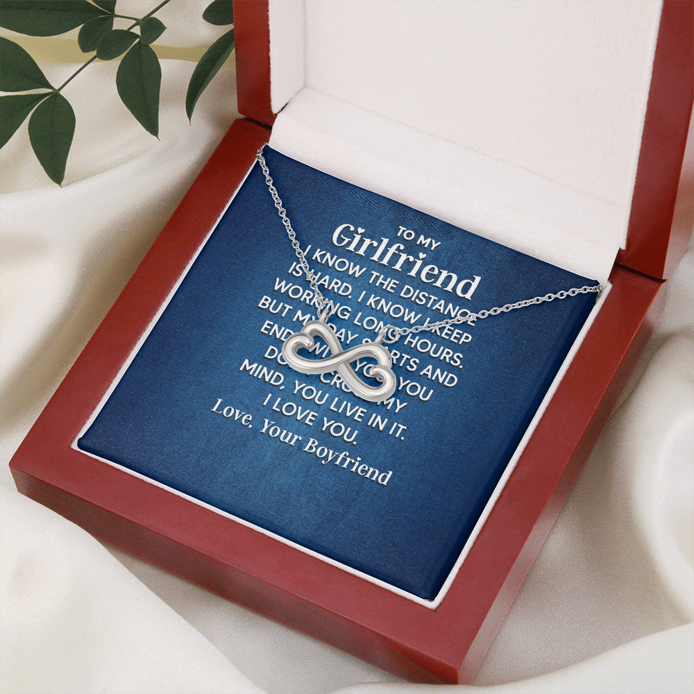 Endless Love Necklace:To My Girlfriend ,I Know The Distance