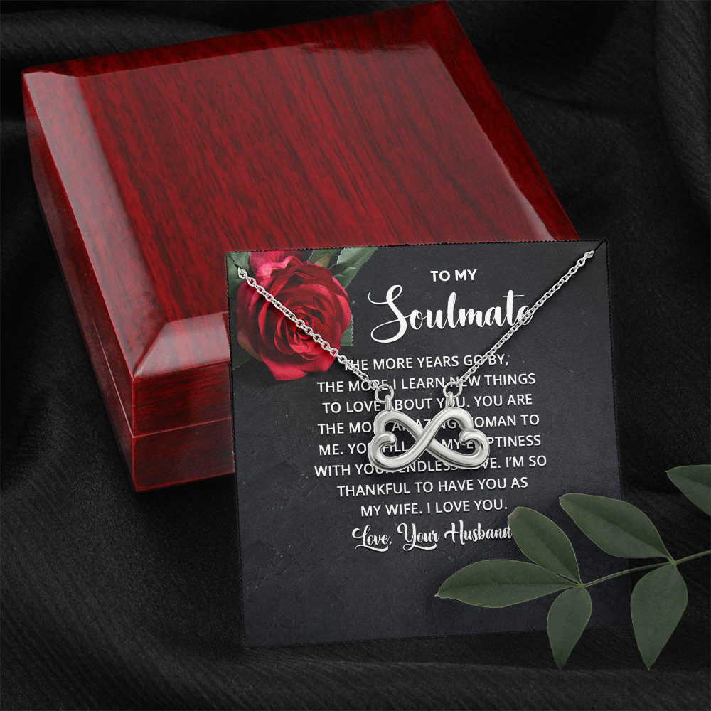 Endless Love Necklace:To Soul Mate Love Your Husband