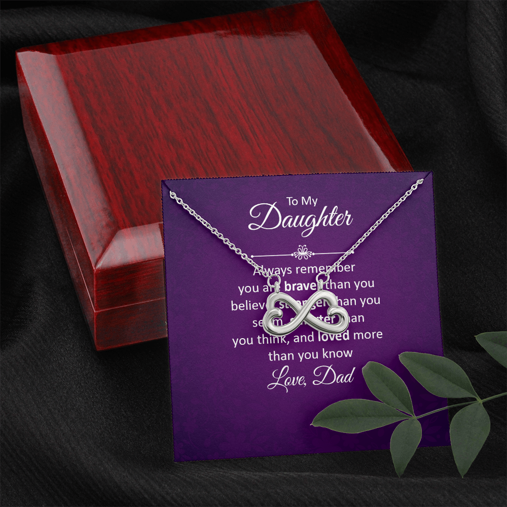 Endless Love Necklace: To My Daughter