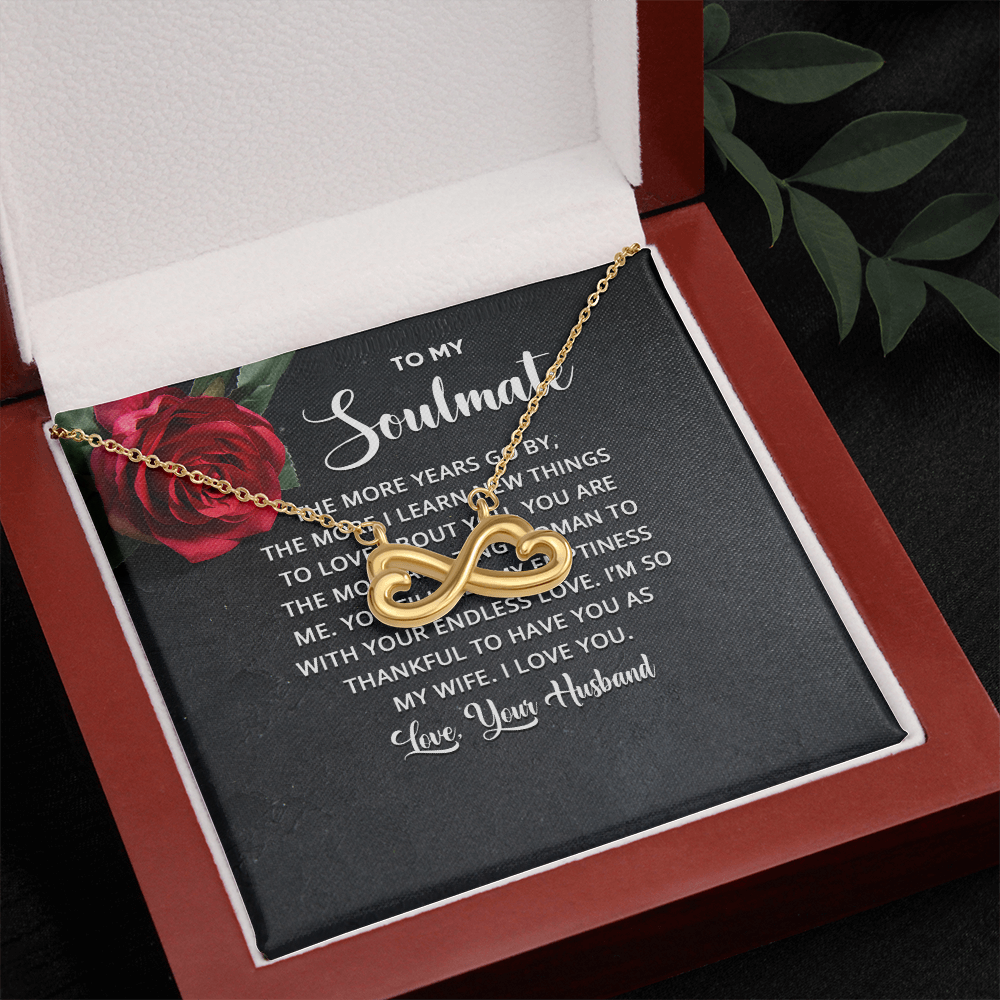 Endless Love Necklace:To Soul Mate Love Your Husband
