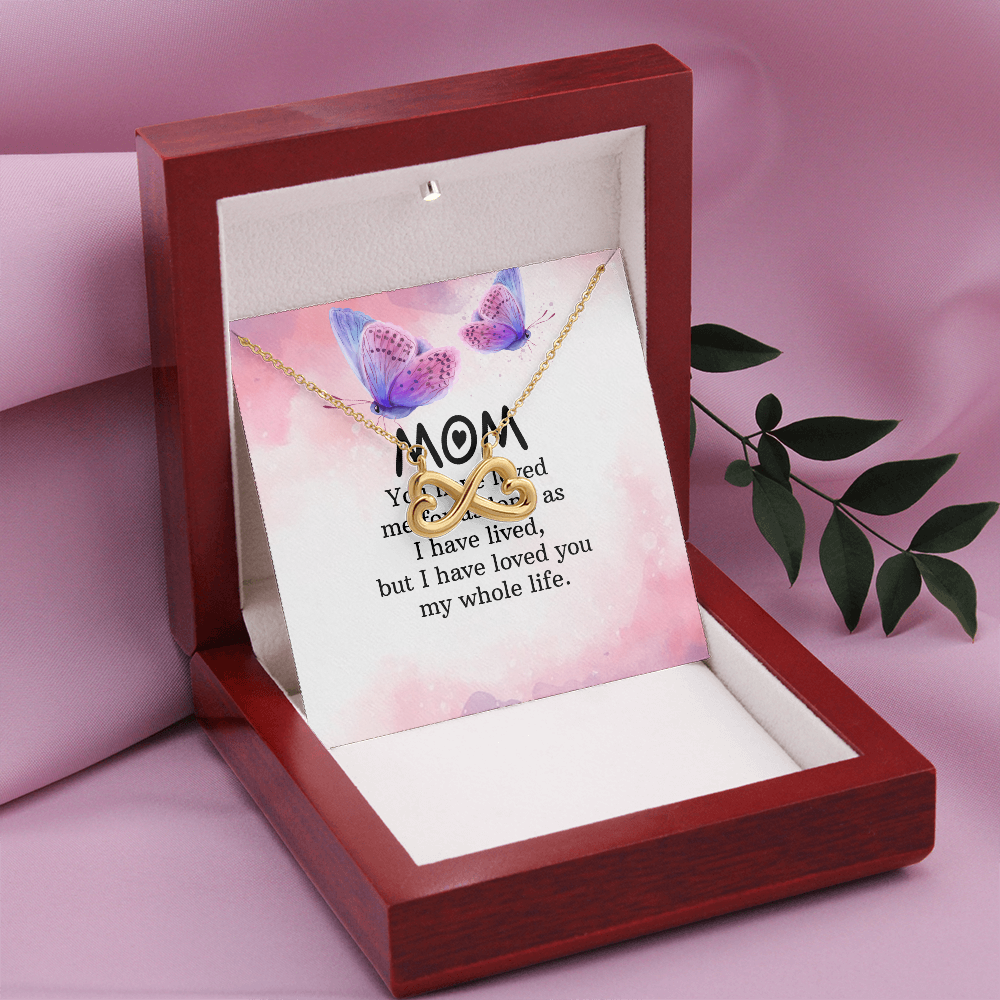 Endless Love Necklace: Mom- I Have Love For You My Whole Life