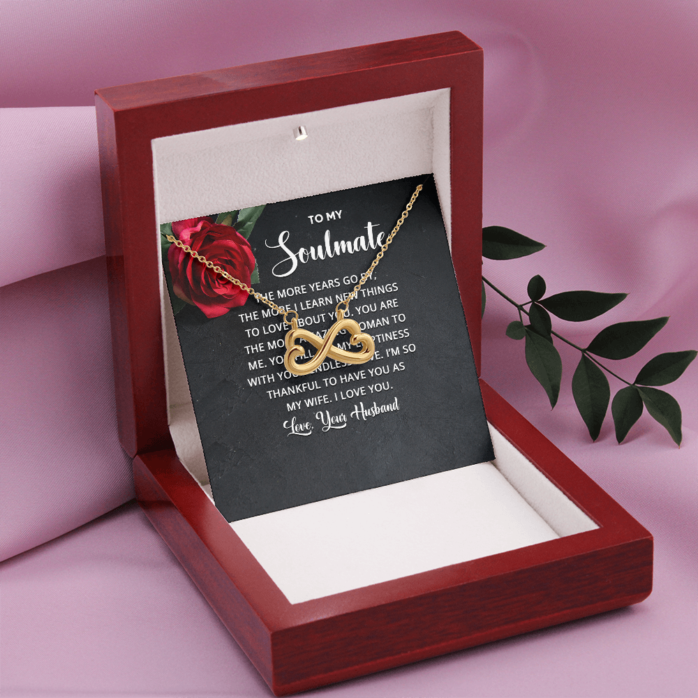 Endless Love Necklace:To Soul Mate Love Your Husband
