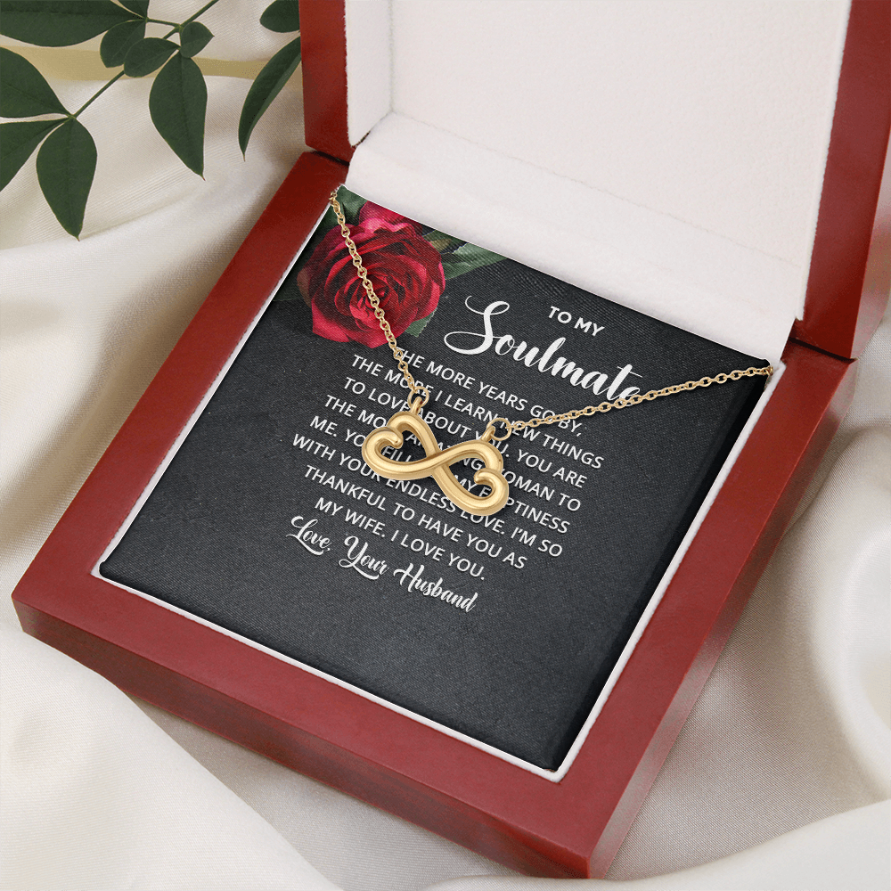 Endless Love Necklace:To Soul Mate Love Your Husband