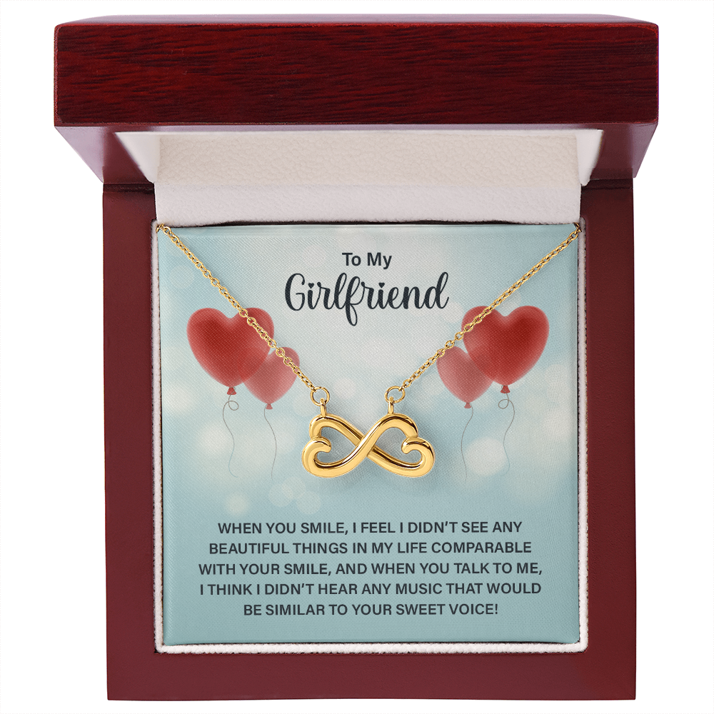 Endless Love Necklace:To My Girlfriend When You Smile