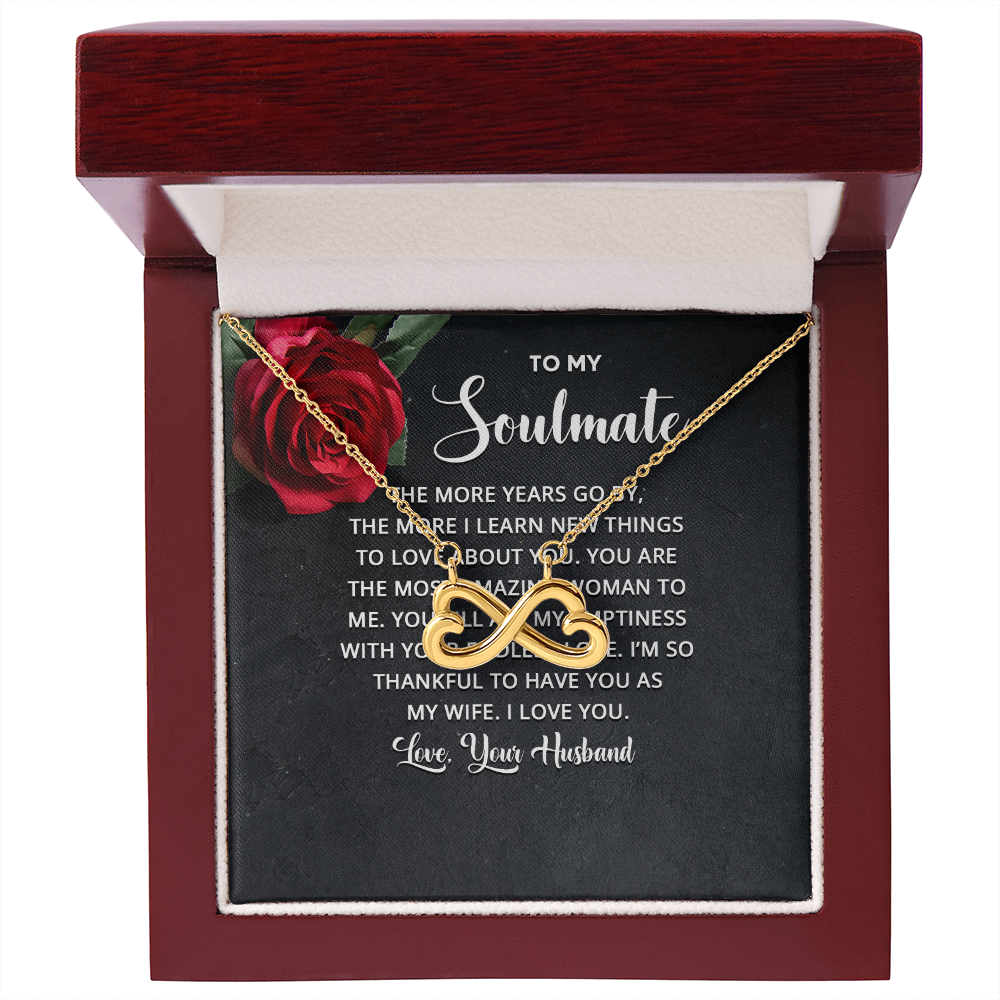 Endless Love Necklace:To Soul Mate Love Your Husband